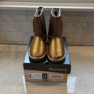 Brand New In Box Bearpaw Bronze girls boots